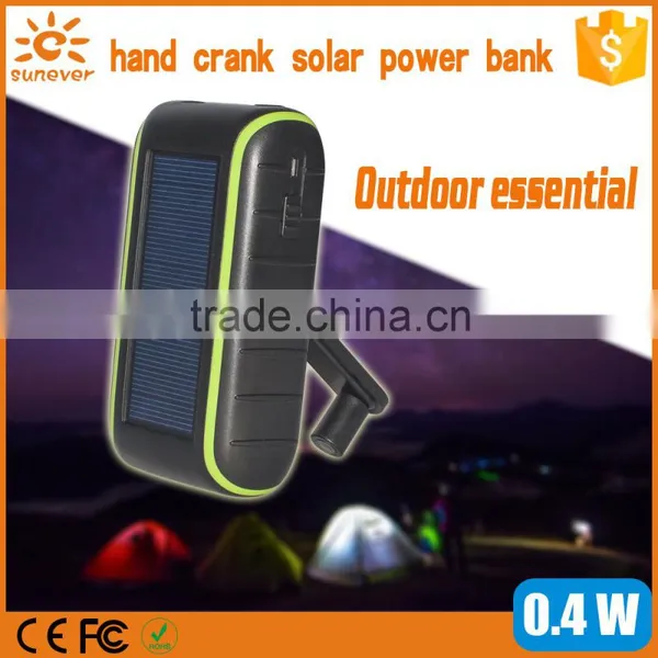 Fast Charge Outdoor Urgent Hand Dynamo Crank Mobile Charger , Universal Power Bank Charger photo-5