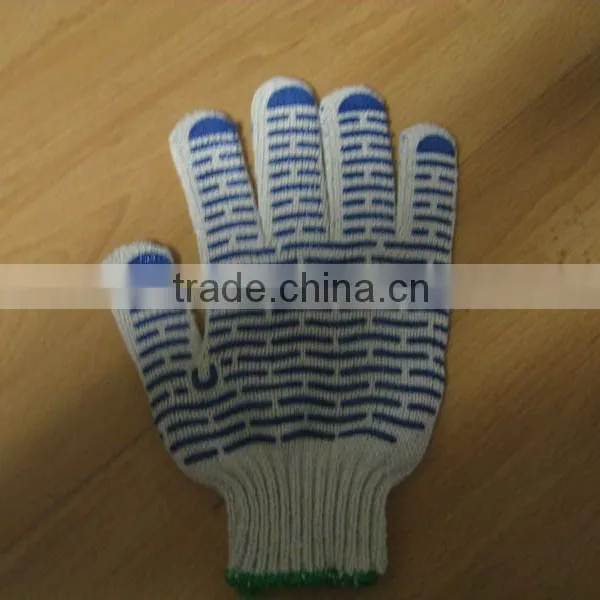 Work Cotton Knitted Gloves Knit Cotton Work Glove Construction Knit Glove