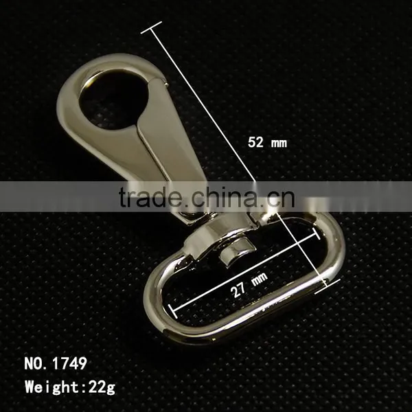 Nickel Plated Zinc Alloy Metal Snap Hook (1749) photo-2