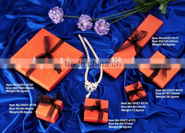 Craft & Gift Packaging Box for Jewelry With Silk Ribbon