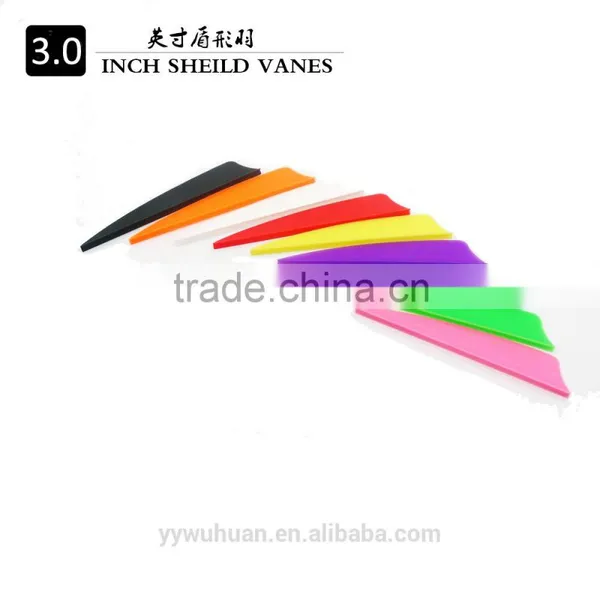 3inch Shield Arrow Vane, Fletching With Different Colors for Bow and Arrow photo-2