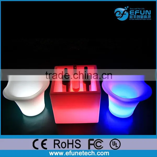 Waterproof Rechargeabale Led Wine Bucket ,led Flower Bucket,plastic Ice Led Bucket photo-5