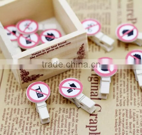 Promotional Gift Custom Paper Clip/souvenir Photo Clip/school Wooden Book Mark photo-5