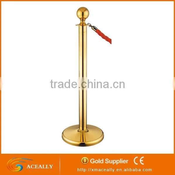 Flat Base Retractable Belt Queue Barrier Stantion for Advertising photo-4