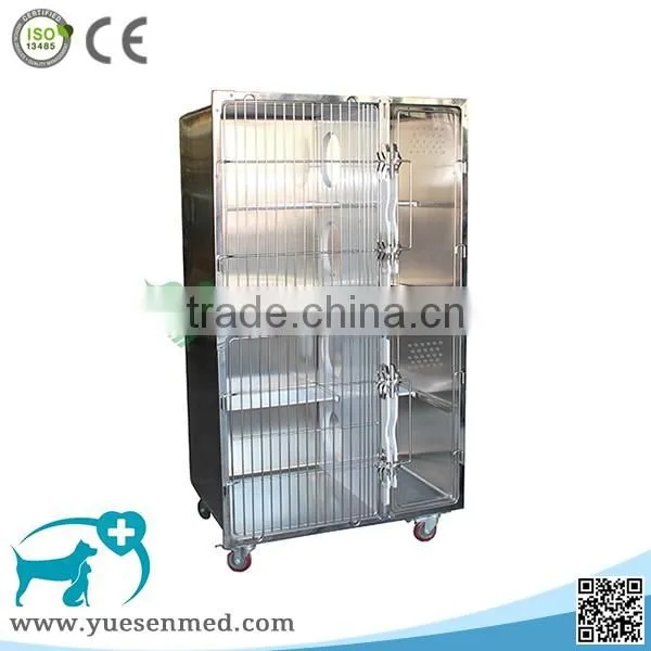 Size Customizable High Quality Stainless Steel Veterinary Clinic Pet Cages photo-3