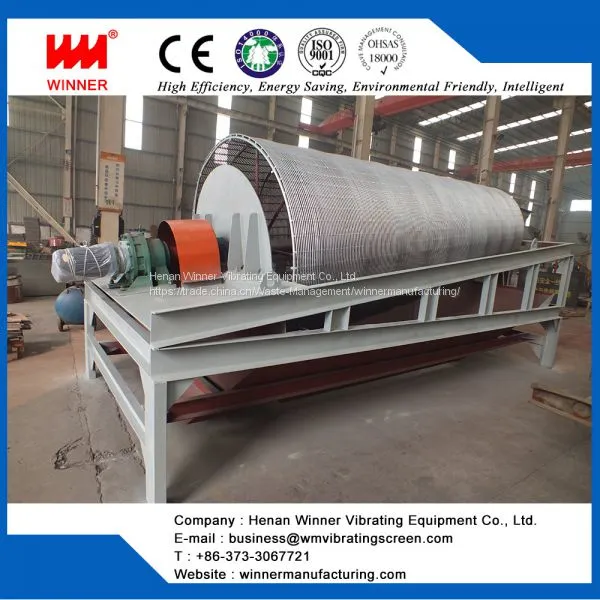 Drum Vibrating Screen, Trommel Screen for Waste Sorting