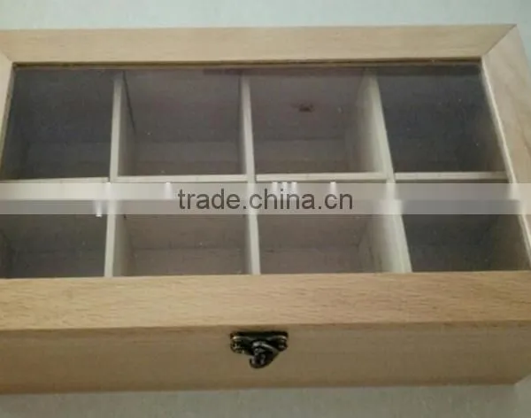 China Factory Custom Storage Bamboo Wooden Tea Box photo-5