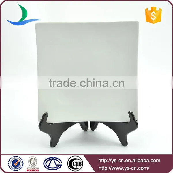 Porcelain White Square Shape Wholesale Dinner Plates photo-2