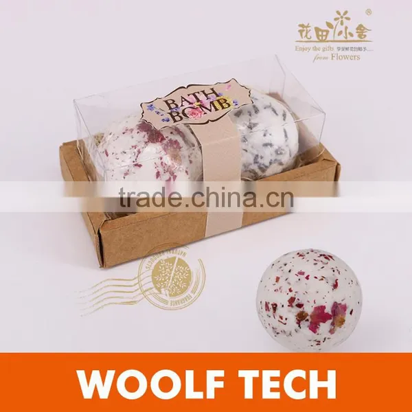 100% Handmade Luxury Moisturizing Fizzy Bath Bomb With Dried Petals photo-4