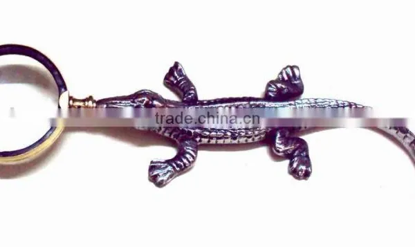 Decorative Crocodile Paperweight Cum Magnifying Glass, Decoration Desktop Magnifying Glass, Dcorative Paper Weight photo-2