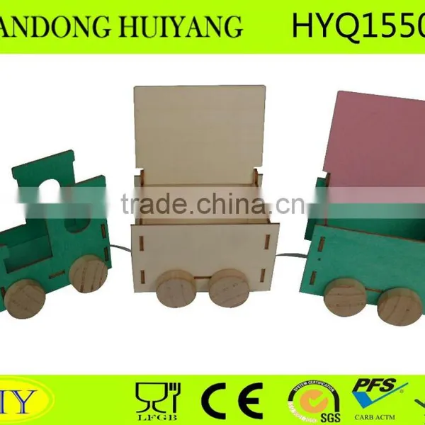 Kids Wooden Train Toy Custom Train Popular Wooden Education Assembly Toy Train photo-2