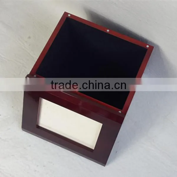 Wholesale Cheap MDF Veneer Photo Frame Urns With Magnet Open photo-3