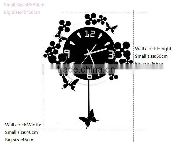 Diy Wall Sticker Clock ,Modern Fashion Wall Sticker Clock