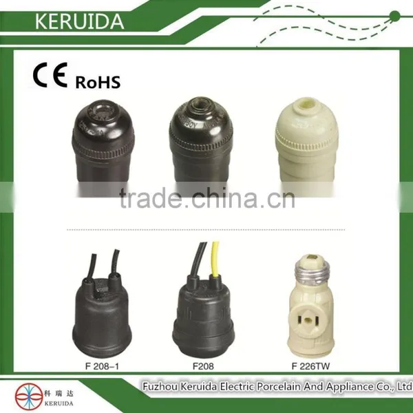 E26 E27 Bakelite Fluorescent Lamp Holder/Bulb Holder/lamp Socket photo-2