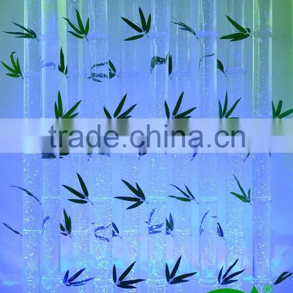 Water Bubble Pillar Led Water Tube Bamboo Acrylic Tube photo-3