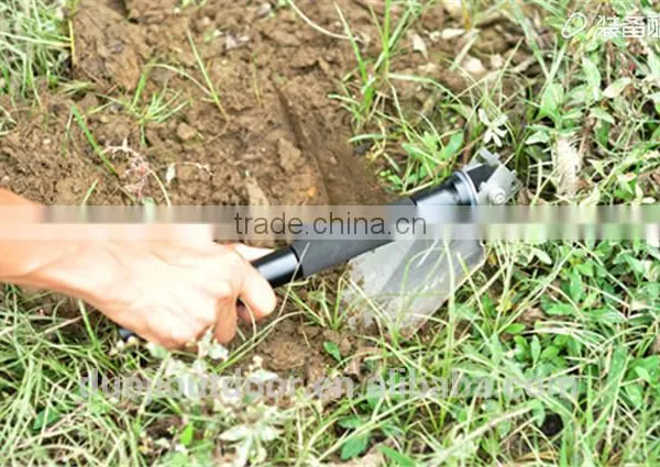 Top Brand 10-in-1 Outdoor Emergency Shovel With Knife Hoe Hammer Fire Flint photo-5
