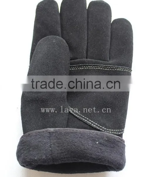 Cow Split Leather Roping Gloves/Outdoor Gloves for Fast Roping photo-2