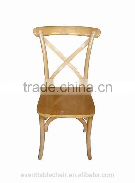 Wedding Banquet Solid Wood Cross Back Living Room Chair photo-2