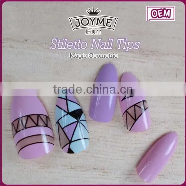 Joyme Nails Supplies Magic Geometric Style New Stiletto Nail Art Product photo-2