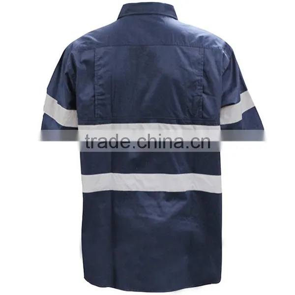 China Wholesale Cheap Work Black Reflective Shirt photo-2