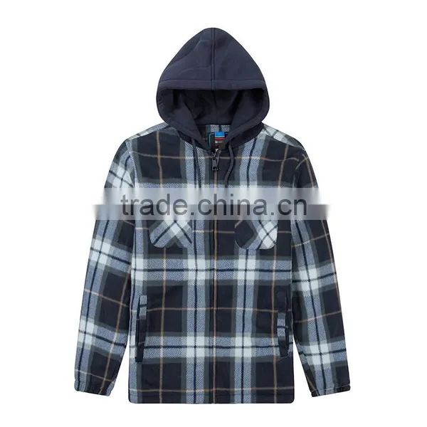 Hot Selling Cheap Plaid Wholesale Men's Clothing Winter Jacket Men
