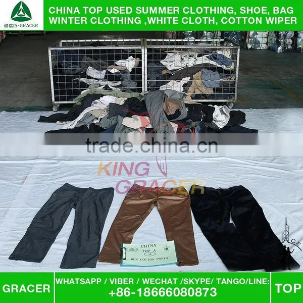 Supplier Hot Sale In Malaysia Recycling Men Cotton Pants Credential Used Clothing photo-5
