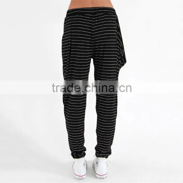 Striped Stylish Women Joggers Long Harem Pants Casual Loose Pants photo-2