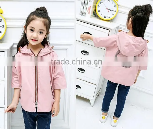 Zm40657b Spring Children Batwing Sleeve Clothes China Cotton Wind Coat Jacket photo-4