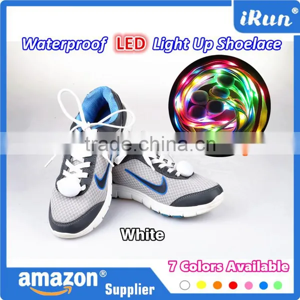 Cool Fashion Light up LED Shoelaces Flash Party Skating Blue Glowing Shoe Laces for Boys Girls Fashion Luminous Shoe Strings photo-2