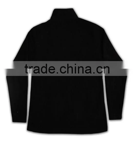 China Manufacture High Quality Custom Black Mens Microfiber Fleece Hoodie photo-5