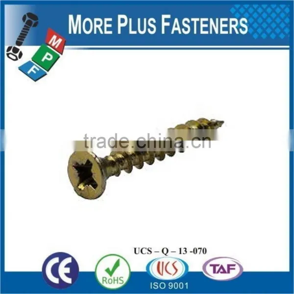 Made in Taiwan Pozi Drive Countersunk Six Lobe Chipboard Screw photo-2