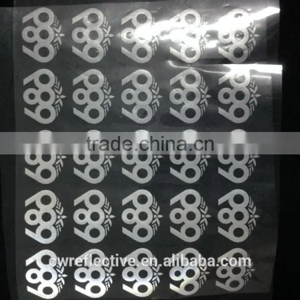 Machine Washable Decorative Reflective Vinyl Sticker Heat Transfer on Clothes photo-3