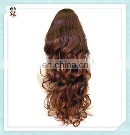 Brown Color Long Curly Drawstring Ponytail Hair Extension HPC-0123 photo-3