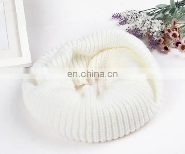 2018 Colors Knitting Loop Winter Scarf Infinity photo-5