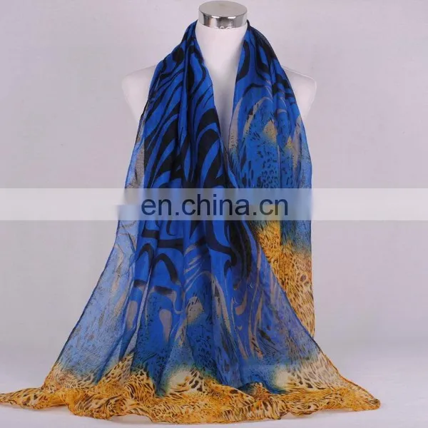 Cotton Voile Scarves With Different Imprinting Spring Scarves 180*90cm photo-2