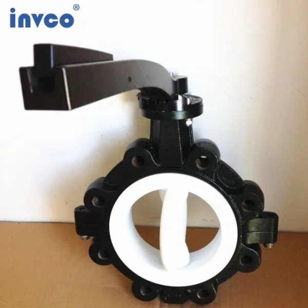 INVCO Lug Type Butterfly Valve/Fluorine Lining Butterfly Valve for Oil and Gas