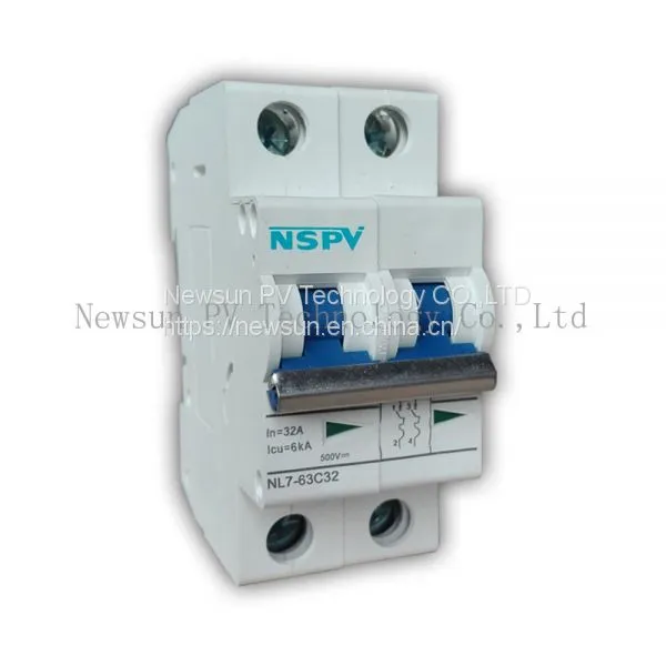 DC and AC 1-4P 250-1200VDC Non Polarity Miniature Circuit Breaker With C Curve photo-3