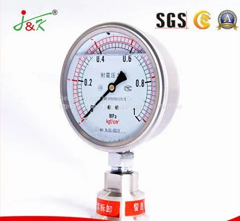 Shock Proof Manometer Pressure Gauge With Liquid Filling