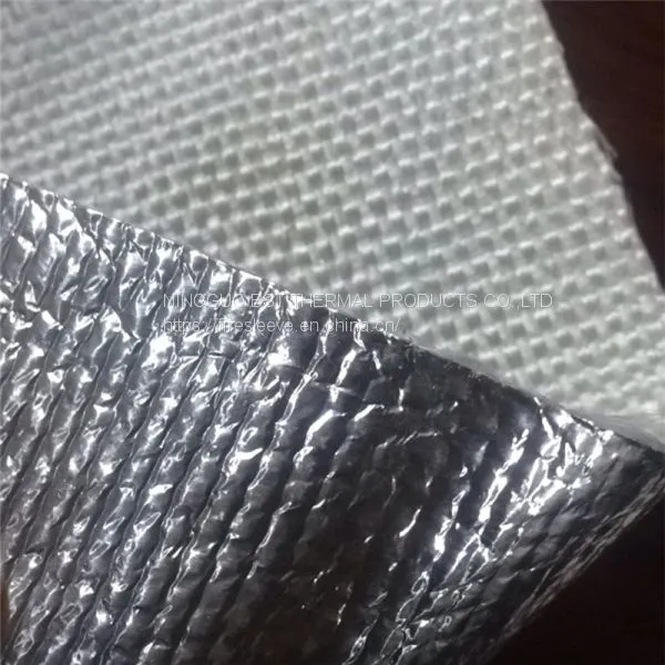 HIGH TEMPERATURE ALUMINIZED HEAT BLANKET MATERIAL SHIELDING MAT photo-3