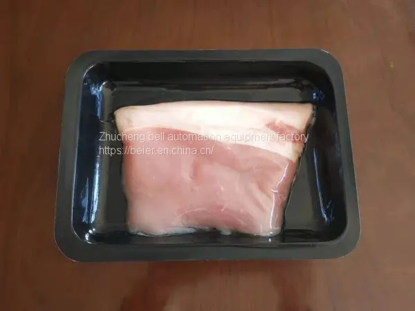 Supply full-automatic steak vacuum sticker packaging machine