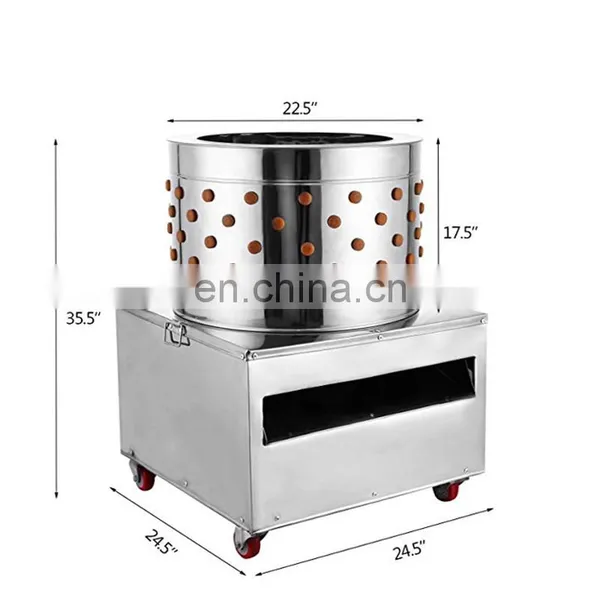 TM-65 One Touch Operation Chicken Slaughterhouse Machinery Chicken Hair Removal Machine Turkey Plucker Machine Feather photo-2
