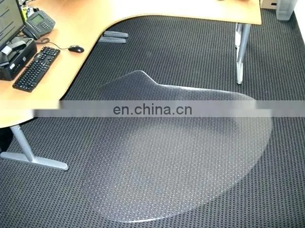 Customize Size Safety Clear Tempered Glass for Modernize Office Glass Chair Mat photo-3