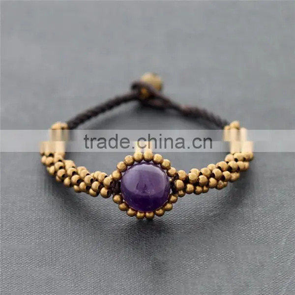Vintage Charm Jewelry Agate String Bracelets XE09-189 photo-3