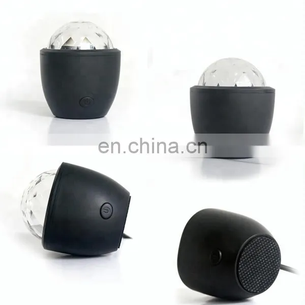Magic Ball Sound Control Stage Effect USB Music DJ Lampe Disco RGB 3W 3 Laser Lights LED Lighting and Circuitry Design USB Line photo-5