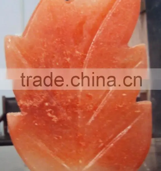 Himalayan Salt Fancy Lamps Leaf Design photo-3