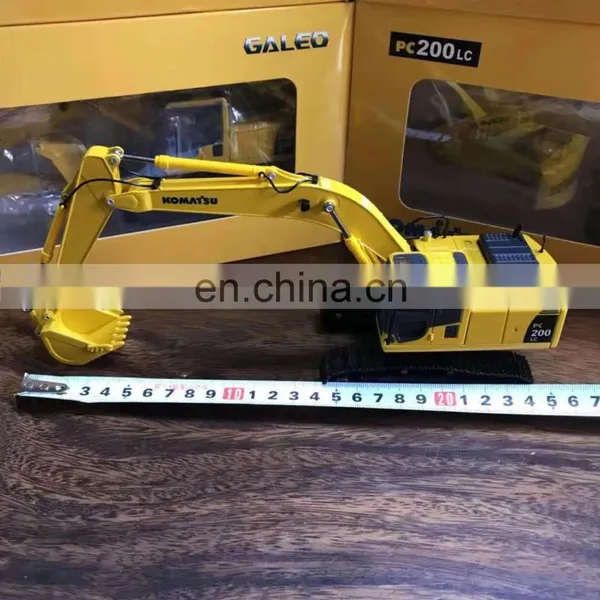 Metal Car Toy for Kid 1/43 Decoration Original Engineering Vehicle Navvy Pc200 Model Excavator photo-5
