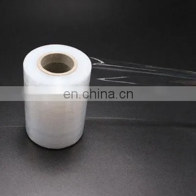 Mini Handle Rolls Stretch Film Transparent LLDPE Packaging Film Green Packing Casting Soft Moisture Proof 50-1000mm 2'' 3'' photo-4