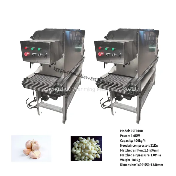 Commercial Chain Type Garlic Peeling Machine High Capacity Garlic Peeling Machine Automatic Garlic Peeler Machine photo-2