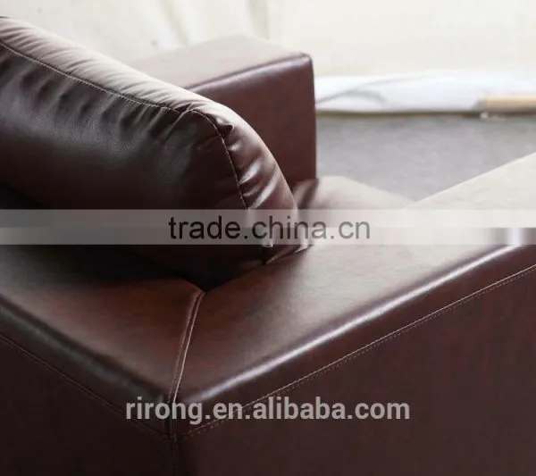 8039 High Seat Brown PU Leisure Sofa photo-5