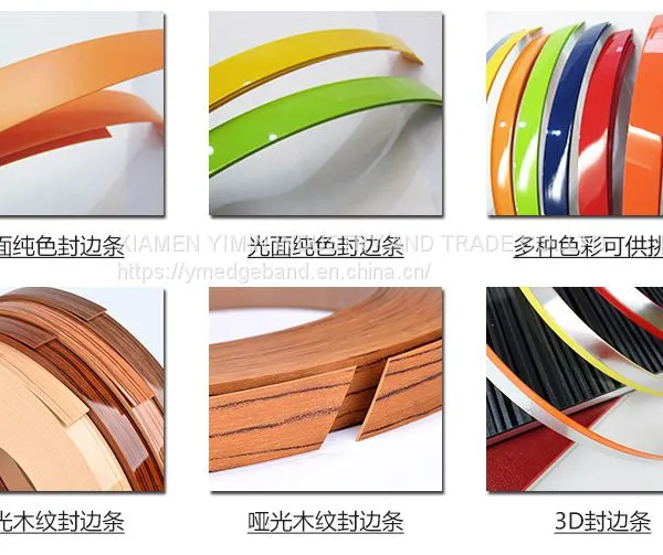 2022 Hot Sale Glossy PVC Cabinets Edge Banding for Decoration photo-3